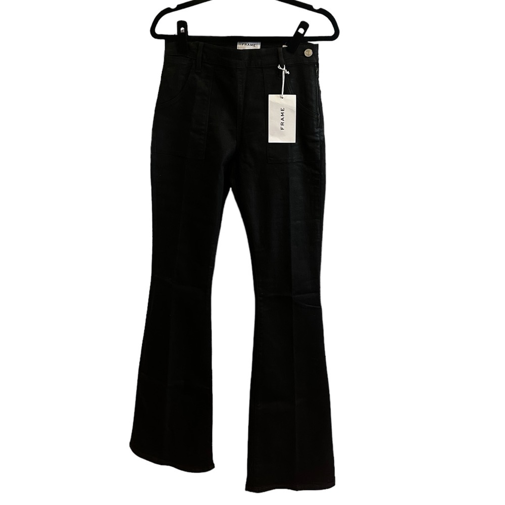 BNWT $278 Blk frame coated denim jeans